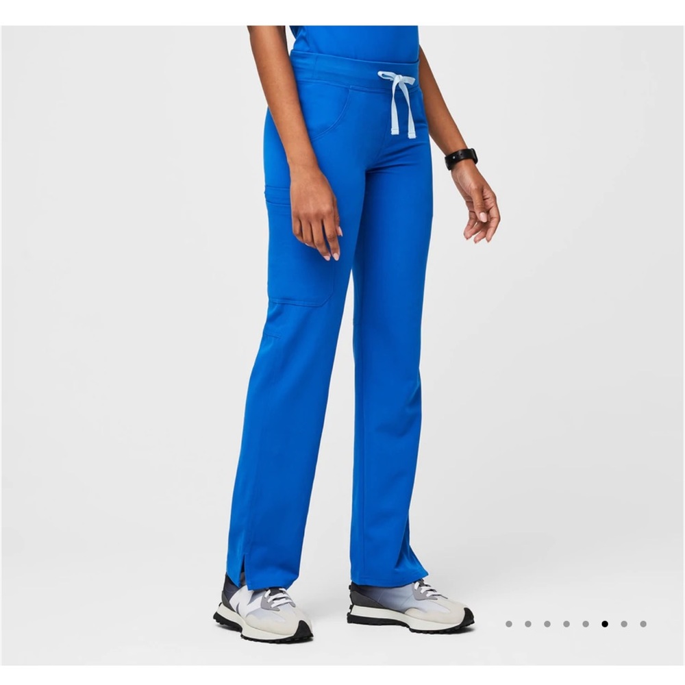 Figs royal blue Kade cargo scrub pants